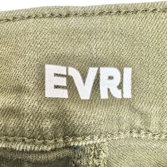 EVRI Jeggings Womens Size 16W Olive Green Stretch Mid-Rise Skinny Leg Pants - Picture 3 of 9